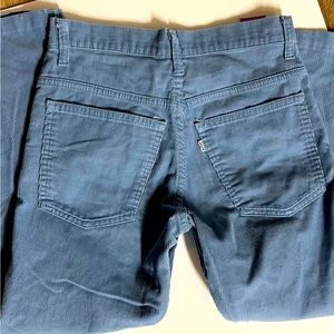 Corduroy Levi pants. Size 29x29 baby blue color